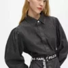 Denim jurk met ceintuur