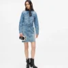 Denim jurk met ceintuur