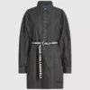Denim jurk met ceintuur