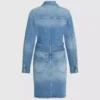 Denim jurk met ceintuur