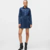 Denim jurk met studs