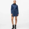 Denim jurk met studs