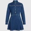 Denim jurk met studs