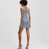 DENIM JURK MET V-HALS