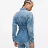 Denim overhemd met riem