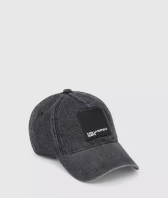 Denim pet met boxlogo