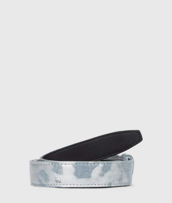 Denim riem met K-logo