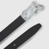 Denim riem met K-logo