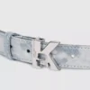 Denim riem met K-logo