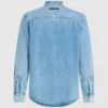Denim shirt met lange mouwen