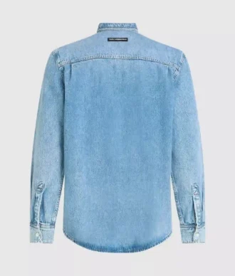 Denim shirt met lange mouwen