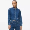 Denim shirt met studs