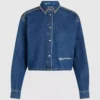 Denim shirt met studs