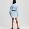 DENIM SHIRTJURK MET POFMANCHETTEN