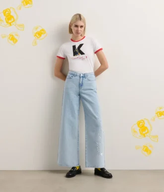 DISNEY X KL JEANS MET WIJDE PIJP