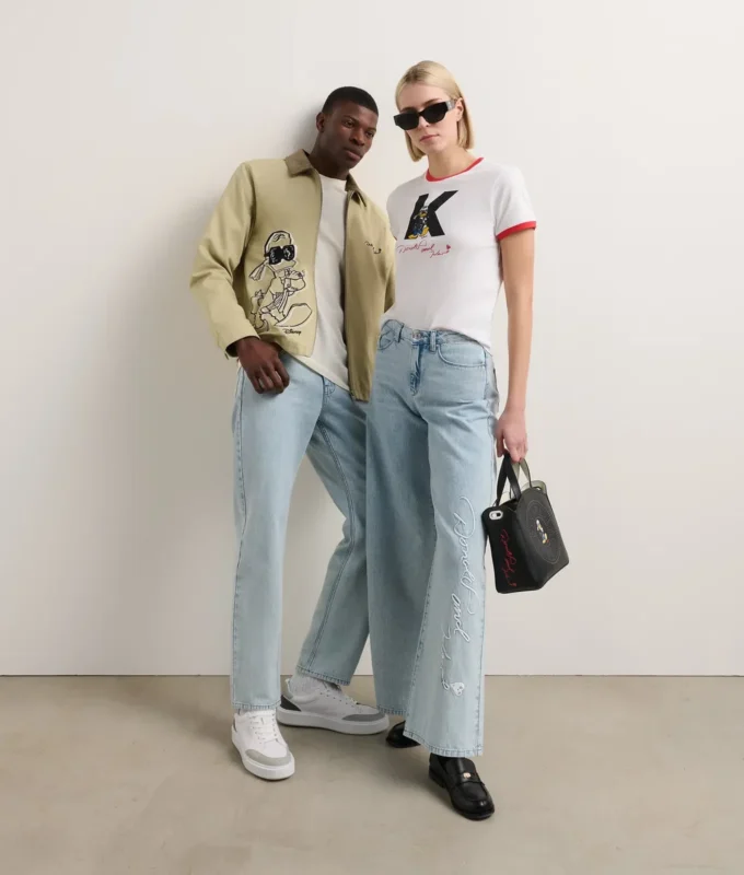 DISNEY X KL JEANS MET WIJDE PIJP