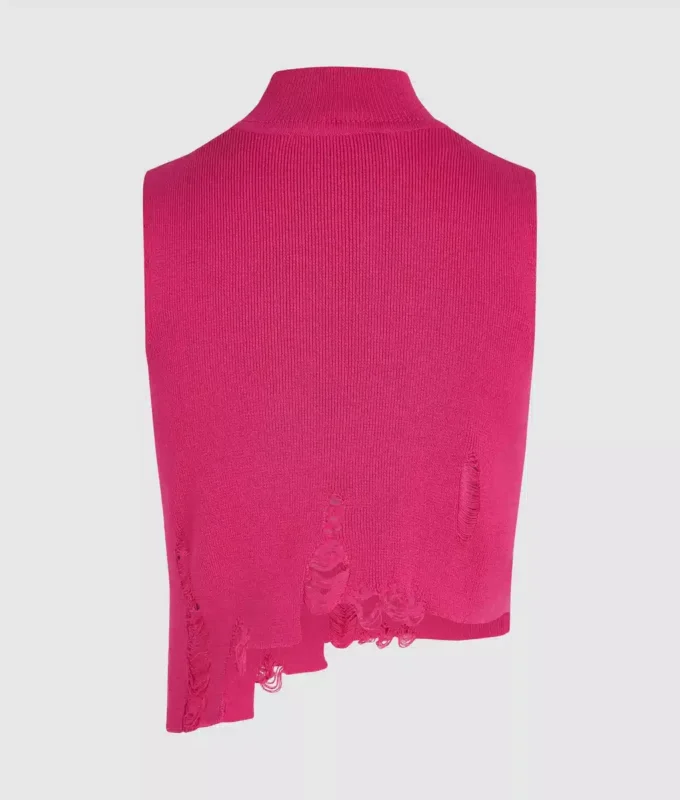 Distressed gebreide top