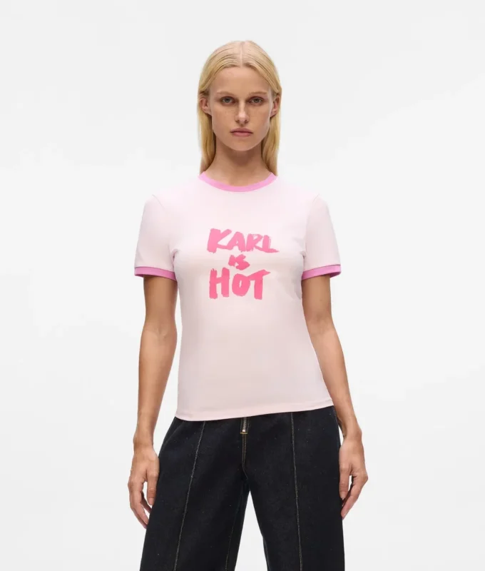 Exclusief ‘Karl is hot’-T-shirt