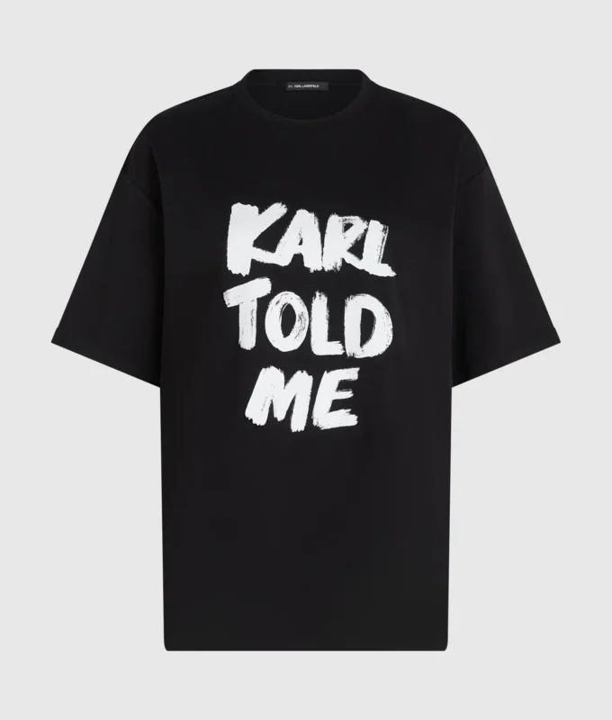 Exclusief ‘Karl told me’ relaxed T-shirt