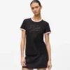 Exclusief T-shirt met strass-autograaf