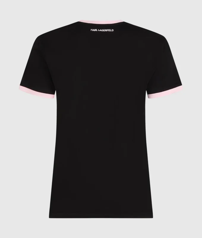 Exclusief T-shirt met strass-autograaf