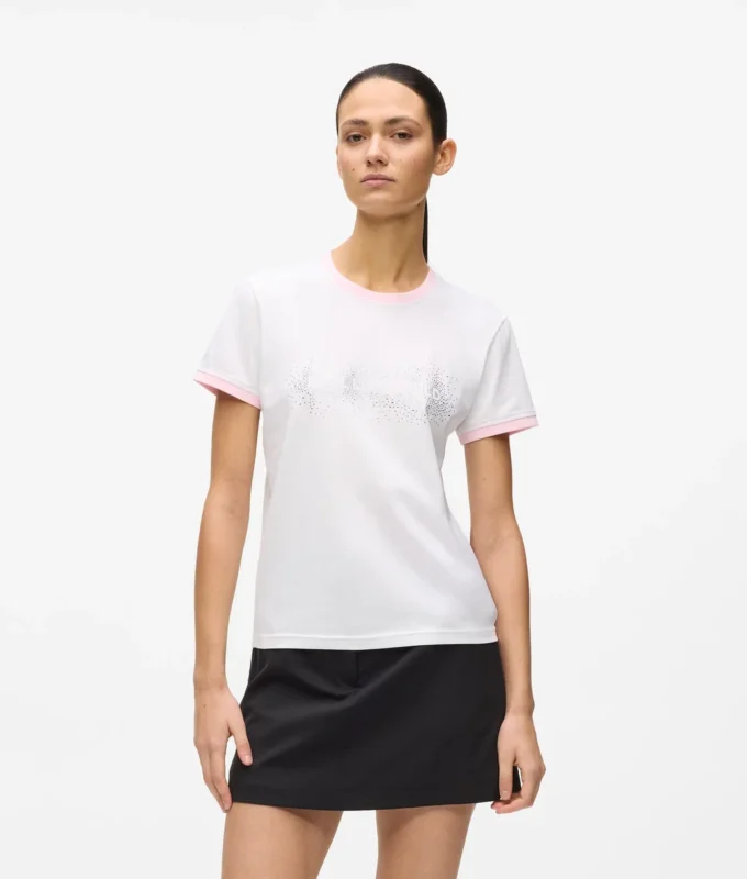 Exclusief T-shirt met strasslogo