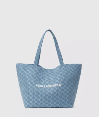 Exclusieve Monogram denim shopper