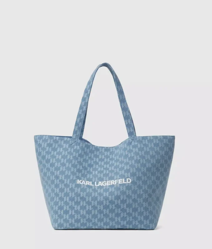 Exclusieve Monogram denim shopper