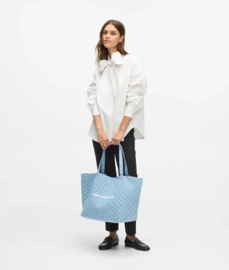 Exclusieve Monogram denim shopper