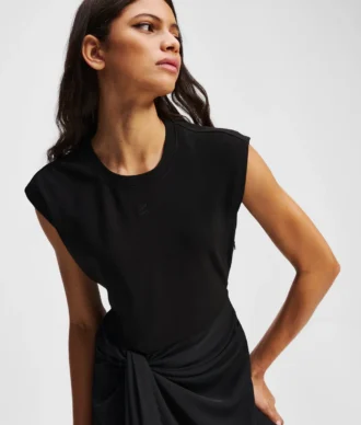 FABRIC MIX DRESS