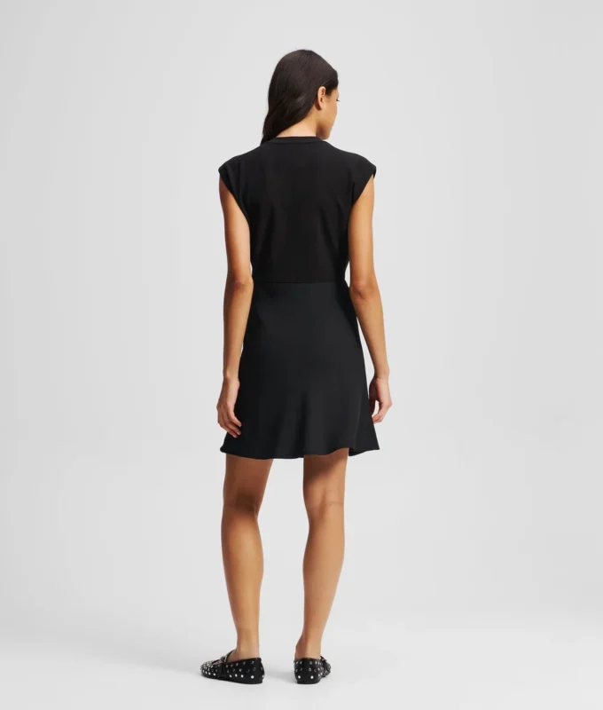 FABRIC MIX DRESS