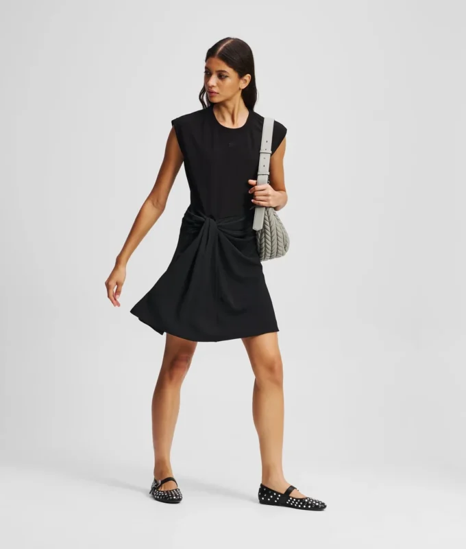 FABRIC MIX DRESS