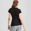 FABRIC MIX V-HALS TOP