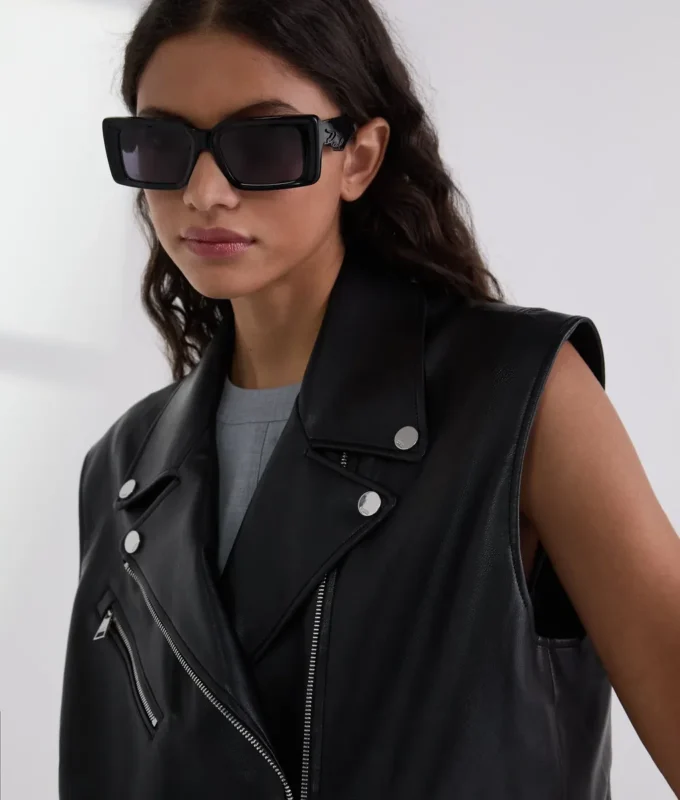 FAUX-LEER GILET