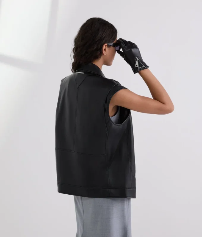 FAUX-LEER GILET