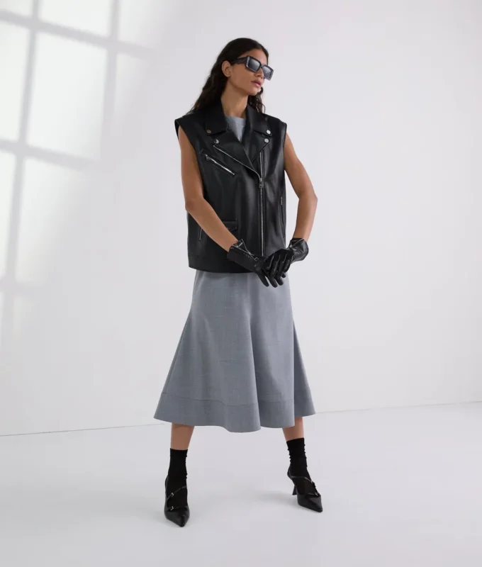 FAUX-LEER GILET