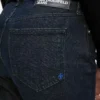 Flared jeans met gespleten zoom