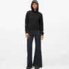 Flared jeans met gespleten zoom