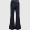 Flared jeans met gespleten zoom