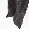 Flared jeans met hoge taille en naden