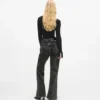Flared jeans met hoge taille en naden