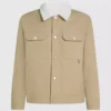 Fleece jas met kraag