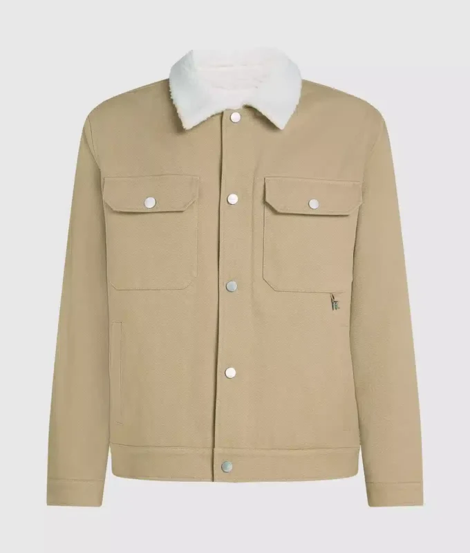Fleece jas met kraag