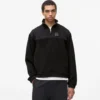 Fleece sweatshirt met halve rits