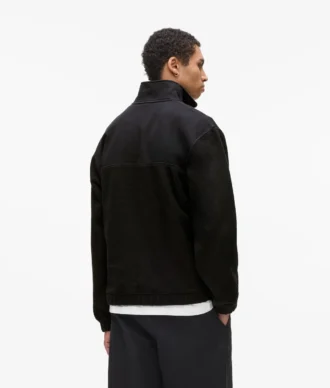 Fleece sweatshirt met halve rits