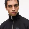 Fleece sweatshirt met halve rits