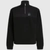 Fleece sweatshirt met halve rits