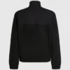 Fleece sweatshirt met halve rits