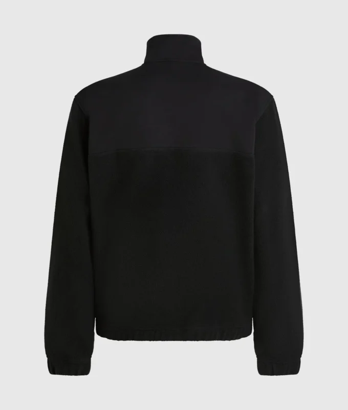 Fleece sweatshirt met halve rits
