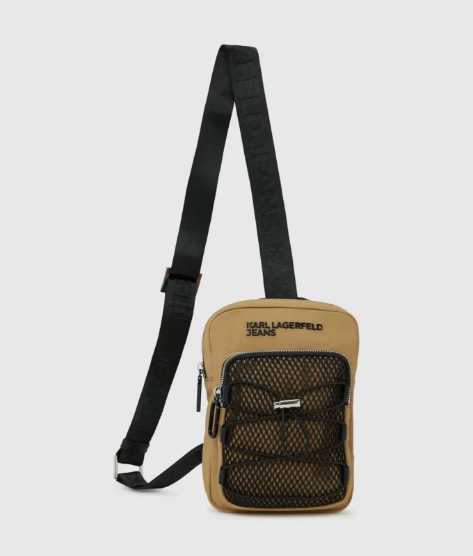 Functionele slingbag met trekkoord
